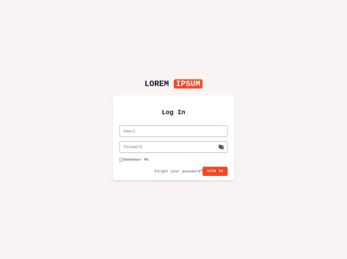 tailwind Tailwind CSS Login Page